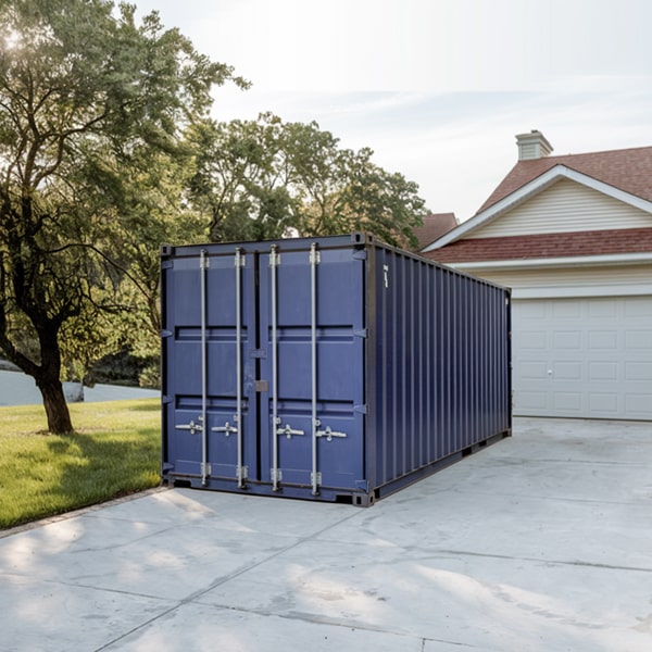 residential storage containers are designed to be easily transported to a new location as needed