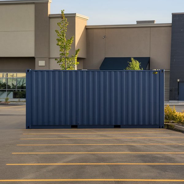 you can store hazardous materials in specialized commercial storage containers designed for that purpose